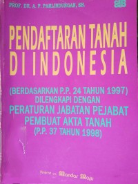 Image of Pendaftaran Tanah Di Indonesia