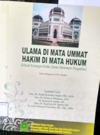 Image of Ulama Di Mata Ummat ; Hakim Di Mata Ummat